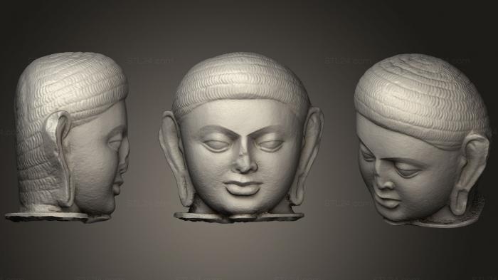 Бюсты и головы античные и исторические (Голова, BUSTA_0652) 3D модель для ЧПУ станка